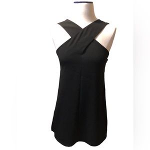 7 FOR ALL MANKIND Black Cross Front Tank
